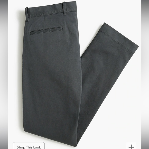 NWT J Crew Factory Straight Fit‎ Flex Chino Pant in Dark Grey Size 29 x 32 - Picture 3 of 7
